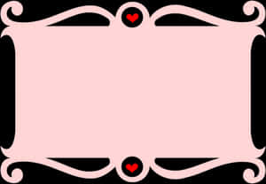 Elegant Heart Frame Design PNG image with transparent background