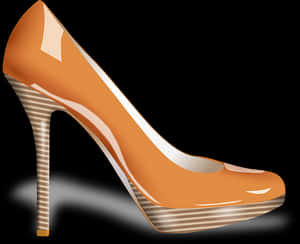 Elegant High Heel Shoe PNG with transparent background