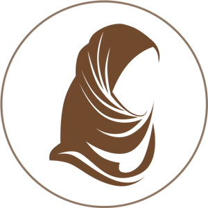 Elegant Hijab Icon PNG Image