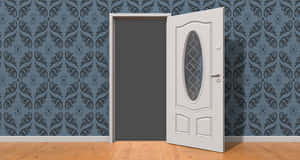 Elegant Interior Door Open PNG image with transparent background