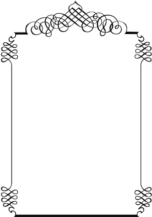 Elegant Invitation Frame Design PNG Image