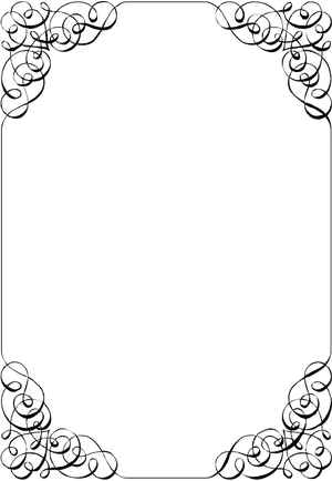 Elegant Invitation Frame Template PNG Image