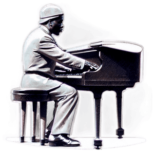 Elegant Jazz Pianist PNG 69 PNG with transparent background