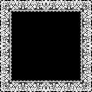 Lace Border Png - White Lace Border Png, Transparent Png PNG