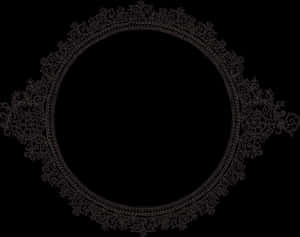 Elegant Lace Frame Design PNG image with transparent background