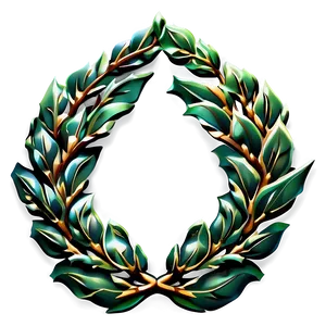 Elegant Laurel Emblem Png Vda56 PNG Image