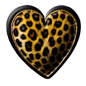 Elegant Leopard Heart Detail Png Sbk3 PNG Image