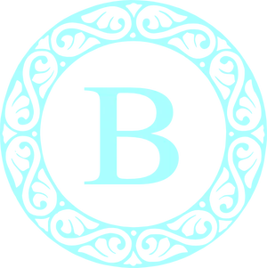 Elegant Letter B Design PNG Image