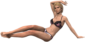 Woman, Sitting, Blond, Underwear, Lingerie, Erotic - Mujer En Ropa Interior Png, Transparent Png PNG with transparent background