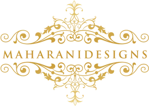 Elegant Maharani Wedding Logo PNG Image