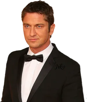 Elegant Manin Black Tuxedo PNG Image