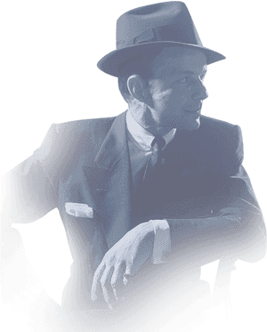 Elegant Manin Fedoraand Suit PNG