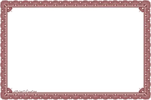 Elegant Maroon Certificate Border PNG Image