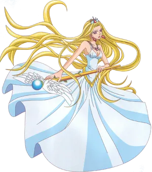 Elegant Mermaid Queen Clipart PNG Image