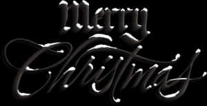 Elegant_ Merry_ Christmas_ Calligraphy PNG image with transparent background