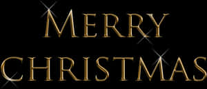 Elegant Merry Christmas Greeting PNG image with transparent background