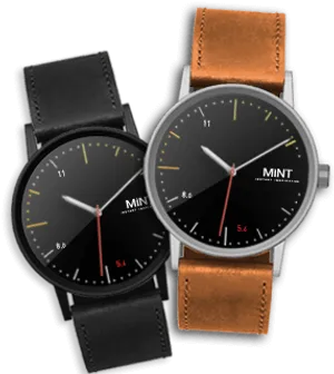 Elegant Minimalist Watches PNG Image