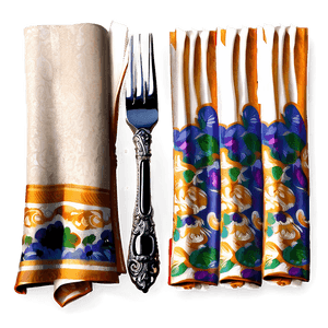 Elegant Napkin Design PNG aqm PNG