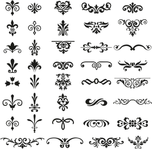 Elegant Ornament Vector Collection PNG Image