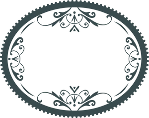 Elegant Ornamental Frame Design PNG Image