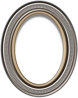 Elegant Oval Frame Design PNG Image