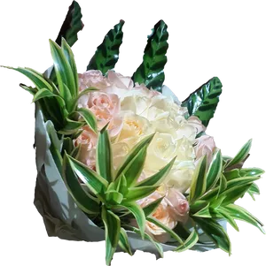 Elegant_ Pastel_ Rose_ Bouquet.png PNG Image