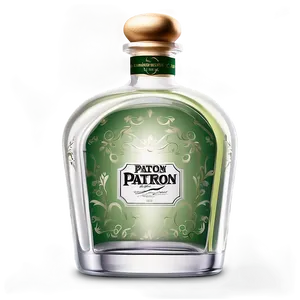 Elegant Patron Bottle Design Png Cwc98 PNG Image