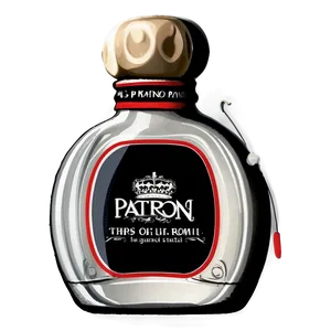 Elegant Patron Bottle Design Png Swi PNG Image