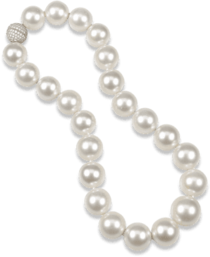 White South Sea Pearl Necklace - Pearls Clipart, HD Png Download PNG with transparent background