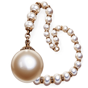 Elegant Pearl Necklace PNG 06262024 PNG with transparent background