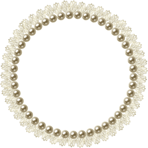 Pearl Picture Frame - Circle Transparent Pearls Png, Png Download PNG with transparent background