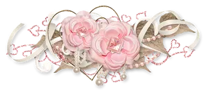 Elegant Pink Rose Arrangement PNG Image