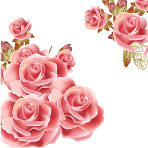 #ftestickers #flowers #roses #corners #borders #pink - Background Design Of Flower, HD Png Download PNG image with transparent background