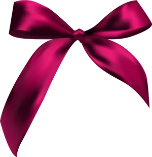Elegant Pink Satin Ribbon PNG Image