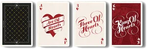 Elegant Playing Cards Hearts Suit PNG Image