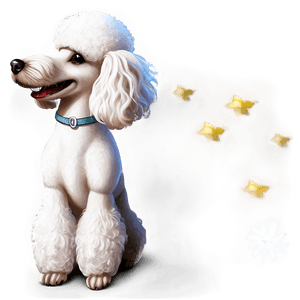 Elegant Poodle Profile PNG fwn PNG image with transparent background