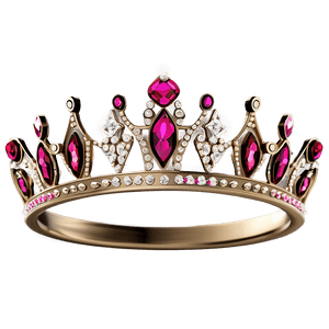 Elegant Princess Crown Design PNG cal45 PNG