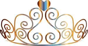 Elegant Princess Crown Graphic PNG Image