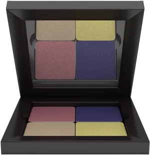 Elegant Quad Eyeshadow Palette PNG Image