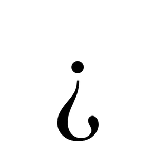 Elegant Question Mark Clipart PNG Image