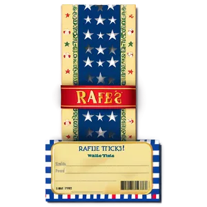 Elegant Raffle Ticket Png Kuj PNG Image