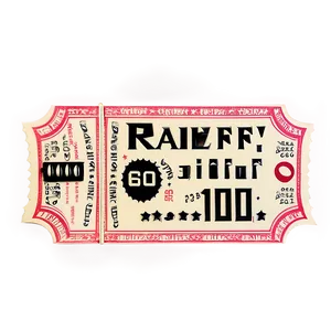 Elegant Raffle Ticket Png Qtr22 PNG Image