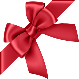 Elegant Red Bow Design PNG Image