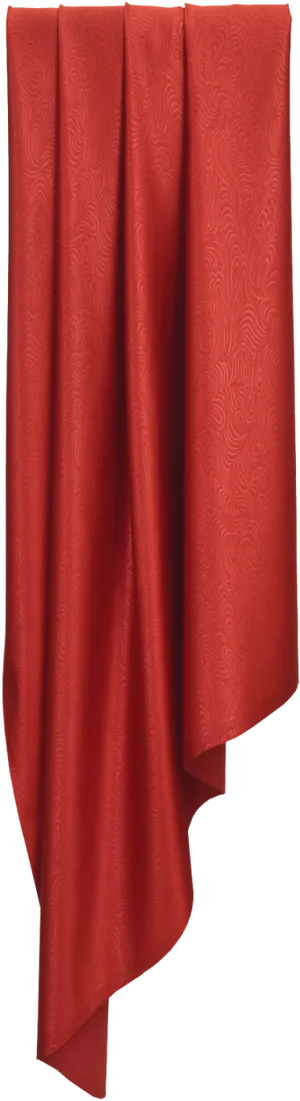 Elegant Red Curtain Drapery PNG Image