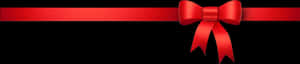 Elegant Red Ribbon Banner PNG