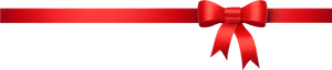 Elegant Red Ribbon Banner PNG Image