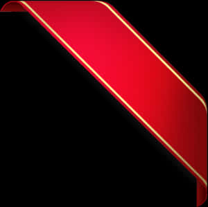 Elegant Red Ribbon Graphic PNG