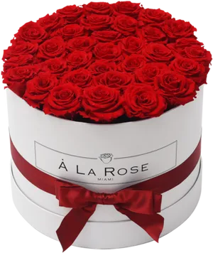 Elegant Red Roses Birthday Bouquet PNG Image