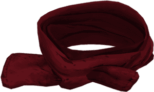 Elegant Red Scarf PNG