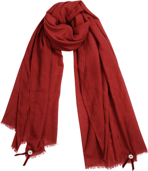 Elegant Red Scarf Isolated PNG